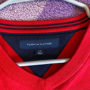 Men’s L red Tommy Hillfiger sweater.